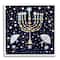 Stupell Industries 17" x 17" Happy Hanukkah Starry Menorah Giclée Wall Art
